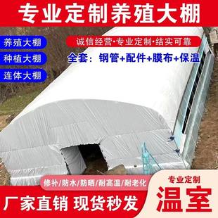 养殖大棚全套骨架钢管猪圈牛舍羊棚温室棚架蔬菜保温种植大棚定制