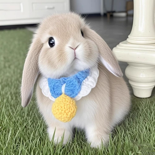 Кролик, милый шарф, плетеный слюнявчик, чокер, нагрудник, декор, домашний питомец, кот