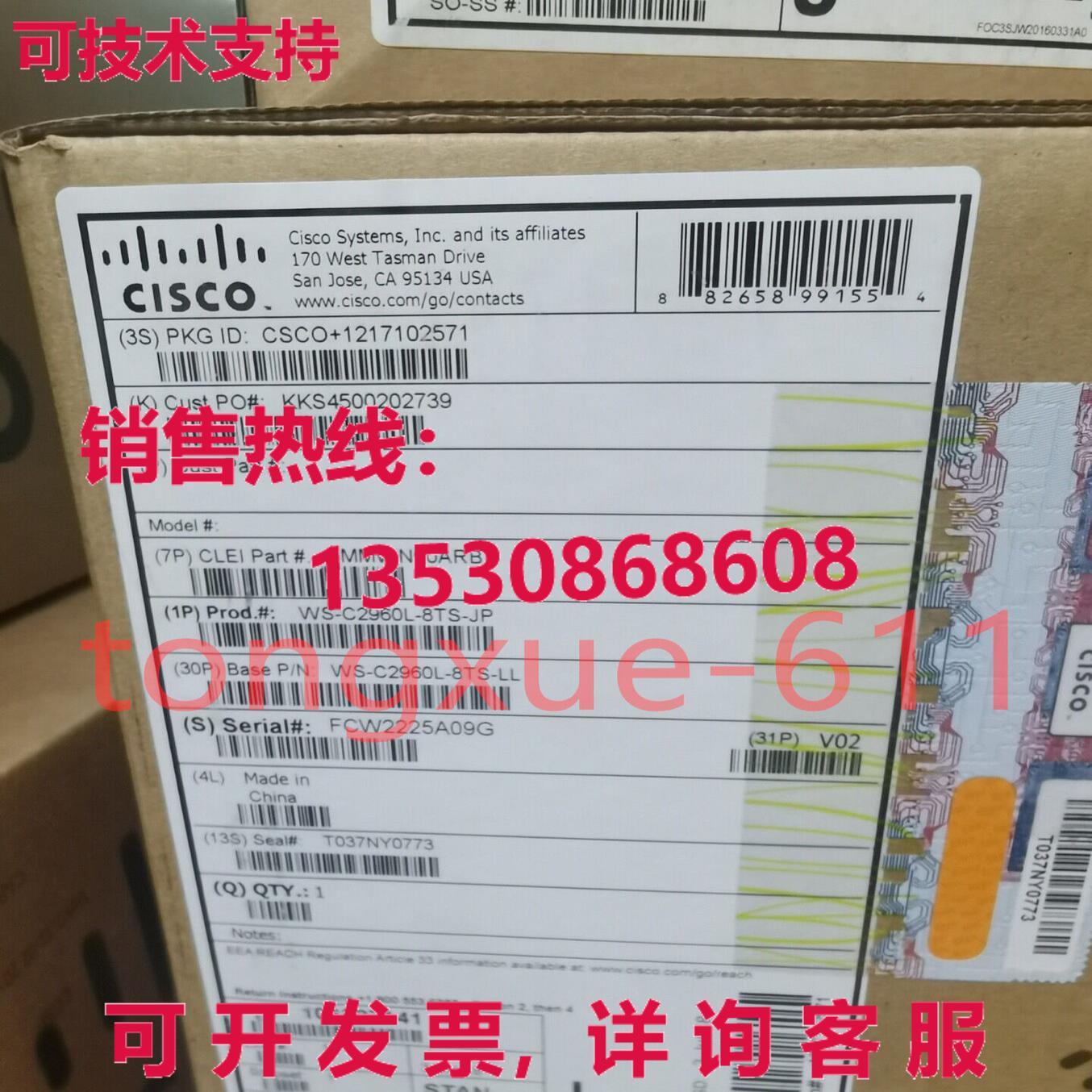 供应原装思科 WS-C2960L-8TS-LL