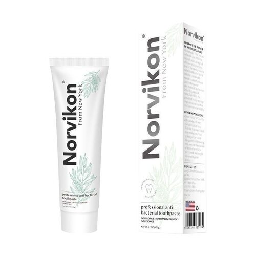 Norvikon诺维肯清幽茶树油牙膏清新口气去黄去牙渍120g