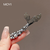 韩国轻奢设计感气质鱼尾鸭嘴夹网红新款 碎发刘海发夹夹子发饰头饰