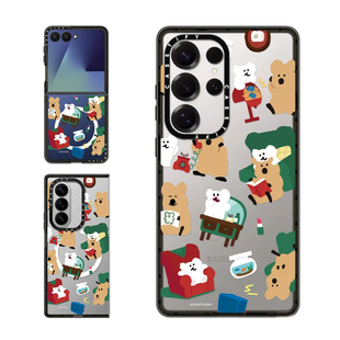 现货CASETiFY柿子椒熊QUOKKA在家适用三星S24/S25 Ultra手机壳Z Flip7/Z Fold 6/5小众趣味可爱萌系保护套s23