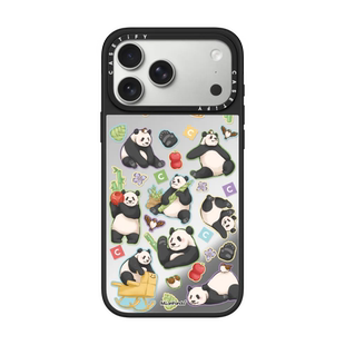 14趣味萌系13治愈限量款 现货CASETiFY联名熊猫萌兰贴纸适用苹果iPhone17 max磁吸手机壳16 保护套air pro