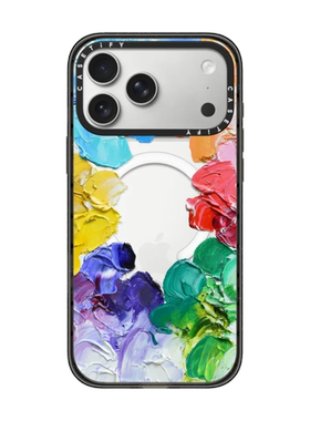 现货CASETiFY彩虹色轮适用苹果iPhone17 pro max磁吸手机壳16/15/14透明镂空13潮牌油画ins风air防摔保护套12