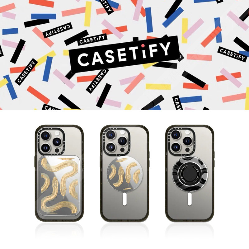 CASETiFY金色大王蛇磁吸手机支架