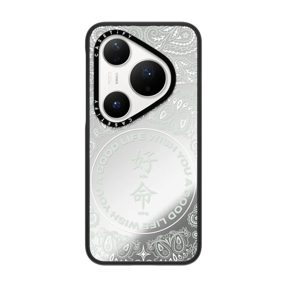 现货CASETiFY好命绿色腰果花纹适用于华为Pura 80 Pro手机壳P70 Ultra/Mate60/70Pro时尚潮牌小众高端保护套