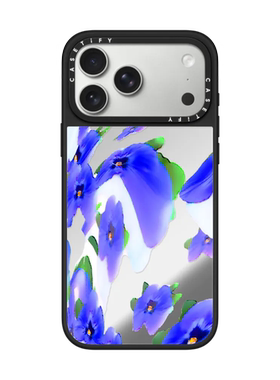 现货CASETiFY花朵漩涡蓝色适用苹果iPhone17 pro max磁吸手机壳air/16/15/14创意潮牌13高端全包防摔保护套12