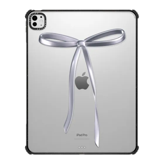 CASETiFY铬色金属光泽缎带蝴蝶结适用苹果iPad Pro 11/13/12.9寸平板电脑保护套Air第3/4/5/6/7代翻盖防摔壳