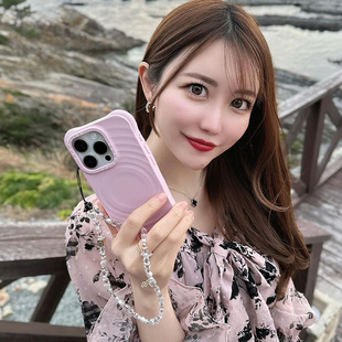 现货CASETiFY樱花粉色波漾适用苹果iPhone17 pro max手机壳春日樱花祭16/15时尚14硅胶波浪磁吸防摔保护套air