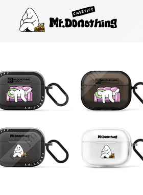 CASETiFY艺术家联名Mr.Donothing慵懒可爱适用苹果Airpods pro 1/2代无线蓝牙耳机保护套Airpods 3/4代防摔壳