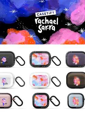 CASETiFY艺术联名Rachael Sarra梦幻宇宙适用苹果Airpods pro 1/2代无线蓝牙耳机保护套Airpods 3/4代防摔壳