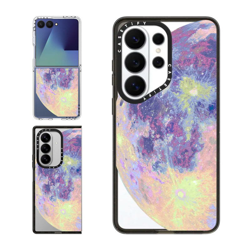 现货CASETiFY绚丽月球适用三星S25/S26 Ultra手机壳Z Flip7/Z Fold 6/5时尚潮流小众高端全包防摔保护套s24+