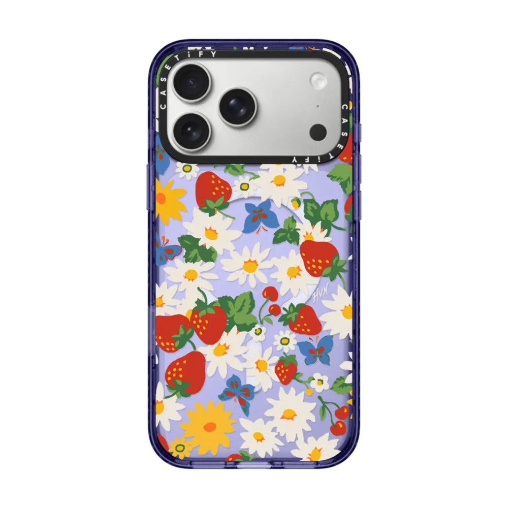 现货CASETiFY草莓雏菊适用苹果iPhone17 pro max手机壳16/15/14磁吸13潮牌小众高级感轻奢时尚防摔保护套air