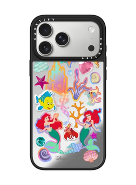 现货迪士尼公主联名CASETiFY爱丽儿美人鱼适用苹果iPhone17 Pro Max手机壳16/15/14可爱少女心小众高级感套13