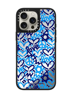 现货CASETiFY爱之星适用苹果iPhone16 pro max磁吸手机壳15/14/13时尚抽象艺术趣味爱心涂鸦高端防摔保护套12