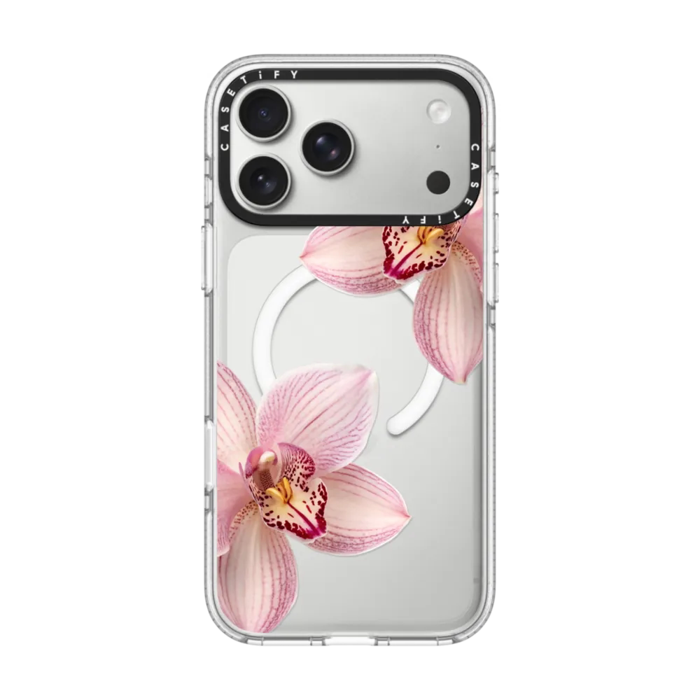 现货CASETiFY兰花适用苹果iPhone17 Pro Max磁吸手机壳16/15/14夏日系列13小众花卉艺术ins透明防摔保护套12