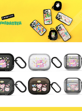 CASETiFY艺术家联名Slowcoaster趣味插画适用苹果Airpods pro 2/3代无线蓝牙耳机保护套Airpods 4代防摔软壳