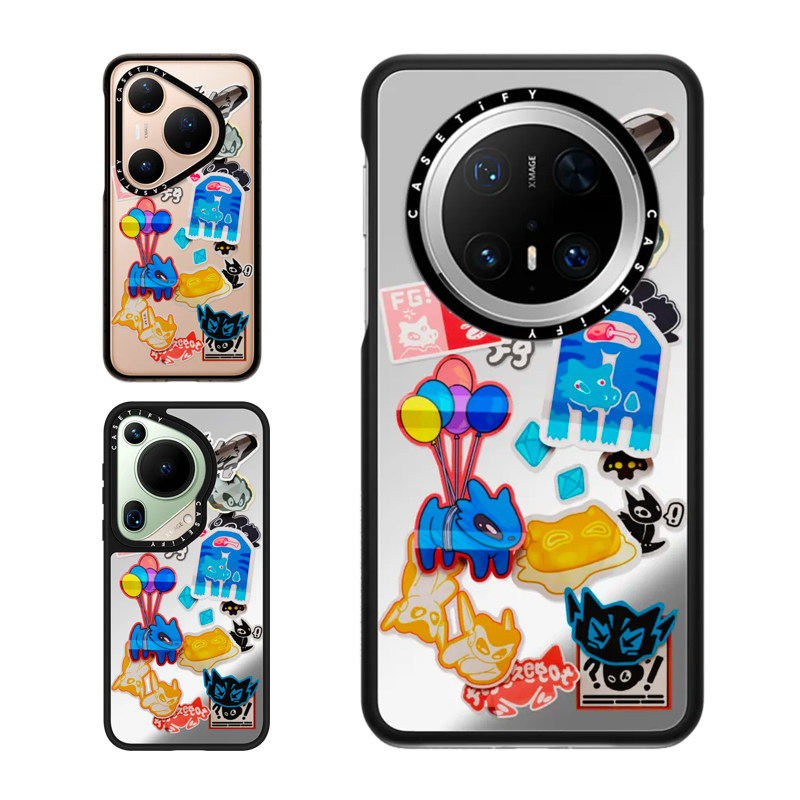 现货CASETiFY修补好了适用华为Pura 80 Pro手机壳Ultra/Mate70Pro+个性街头涂鸦拼贴立体感高级感防摔保护套