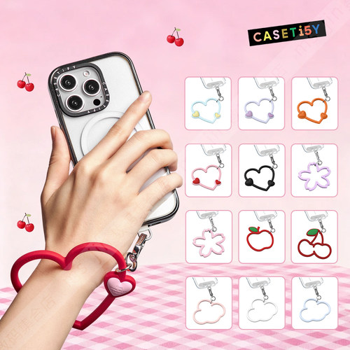 CASETiFY甜美爱心手机腕带小挂件