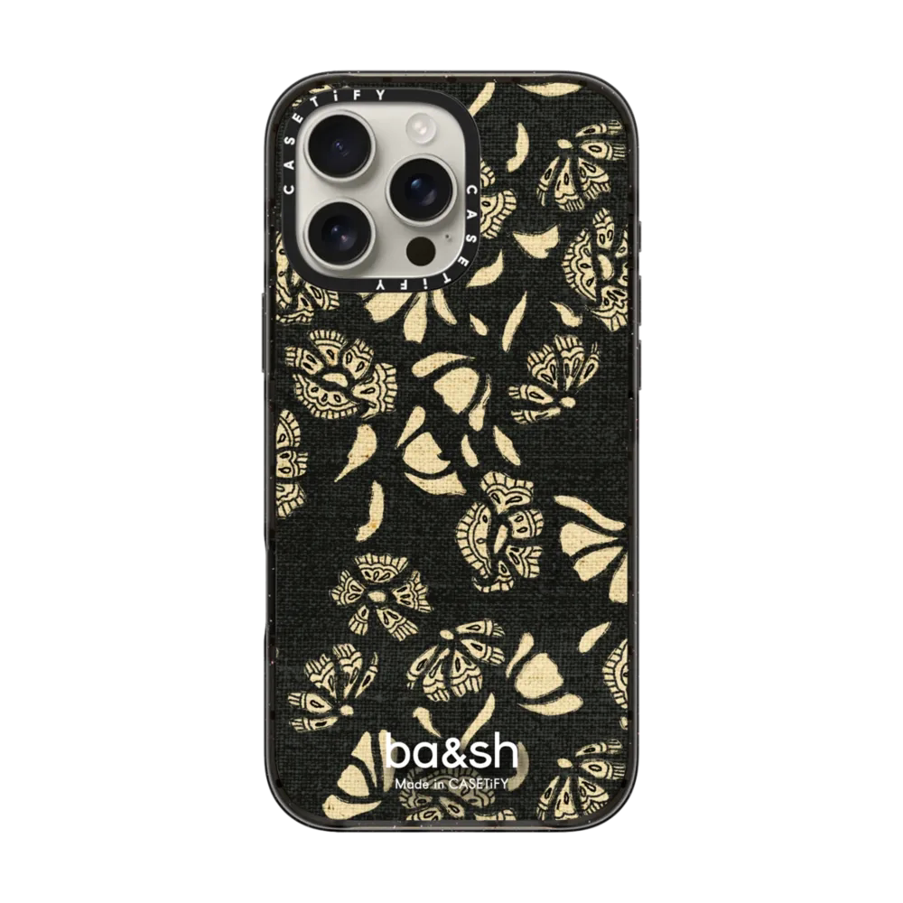 现货CASETiFY联名ba&sh黑色波西米亚Aure Line适用苹果iPhone16 pro max磁吸手机壳15/14/13优雅轻奢保护套12