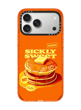 现货CASETiFY病态甜煎饼绚丽橙色适用于苹果iPhone17 pro max手机壳16/15/14磁吸13个性高端12防摔保护套air