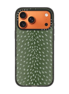 现货CASETiFY绿色动物鹿纹适用于苹果iPhone17 pro max磁吸手机壳16/15/14自然美学小众高级感13防摔保护套12