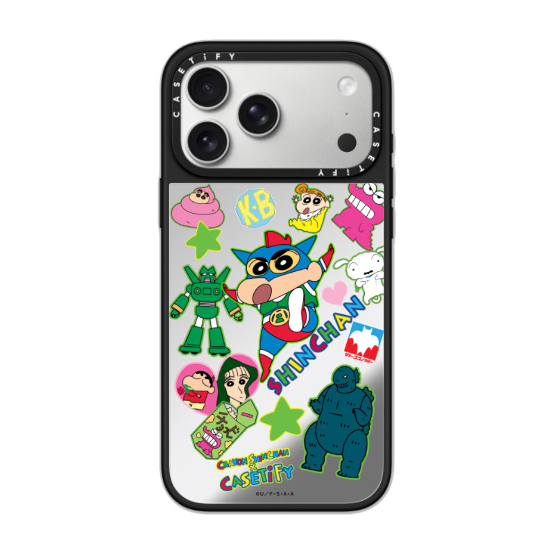 现货CASETiFY联名蜡笔小新贴纸定制可写字DIY适用苹果iPhone17 pro max磁吸手机壳16/15/14限量俏皮保护套13