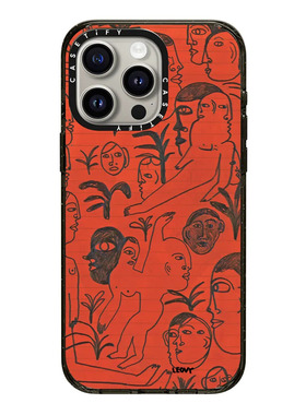 现货CASETiFY红色招式适用苹果iPhone15 pro max磁吸手机壳14/13创意墨西哥艺术家Ana Leovy个性防摔保护套12