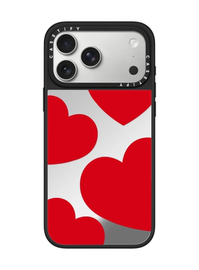现货CASETiFY红色心形盛会适用苹果iPhone17 Pro Max磁吸手机壳16/15/14时尚潮牌13小众轻奢新年防摔保护套12