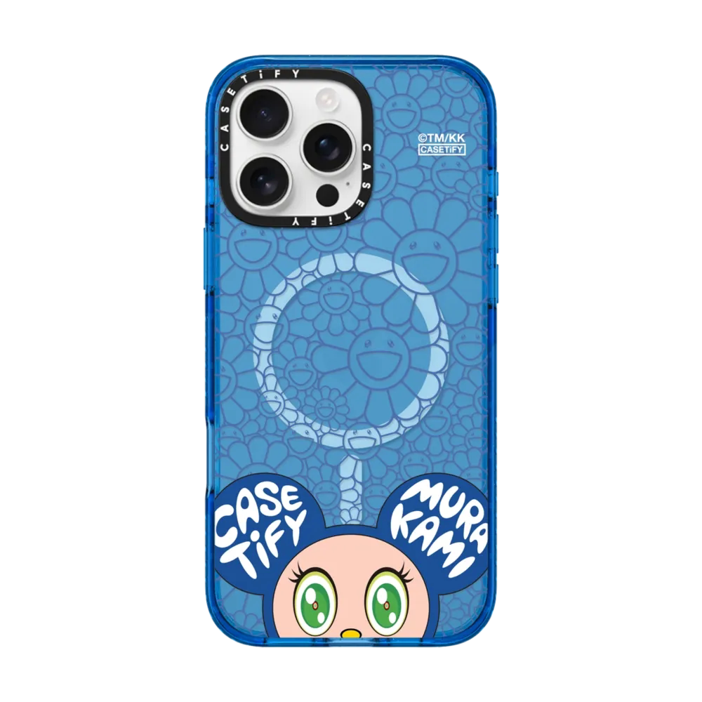 现货村上隆联名CASETiFY MR. DOB蓝色适用苹果iPhone16 pro max磁吸手机壳15/14/13限量款可定制写名字潮流套