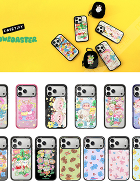 现货CASETiFY艺术家Slowcoaster软萌猫咪毛茸小熊适用苹果iPhone17 Pro Max磁吸手机壳16/15/14可爱13保护套