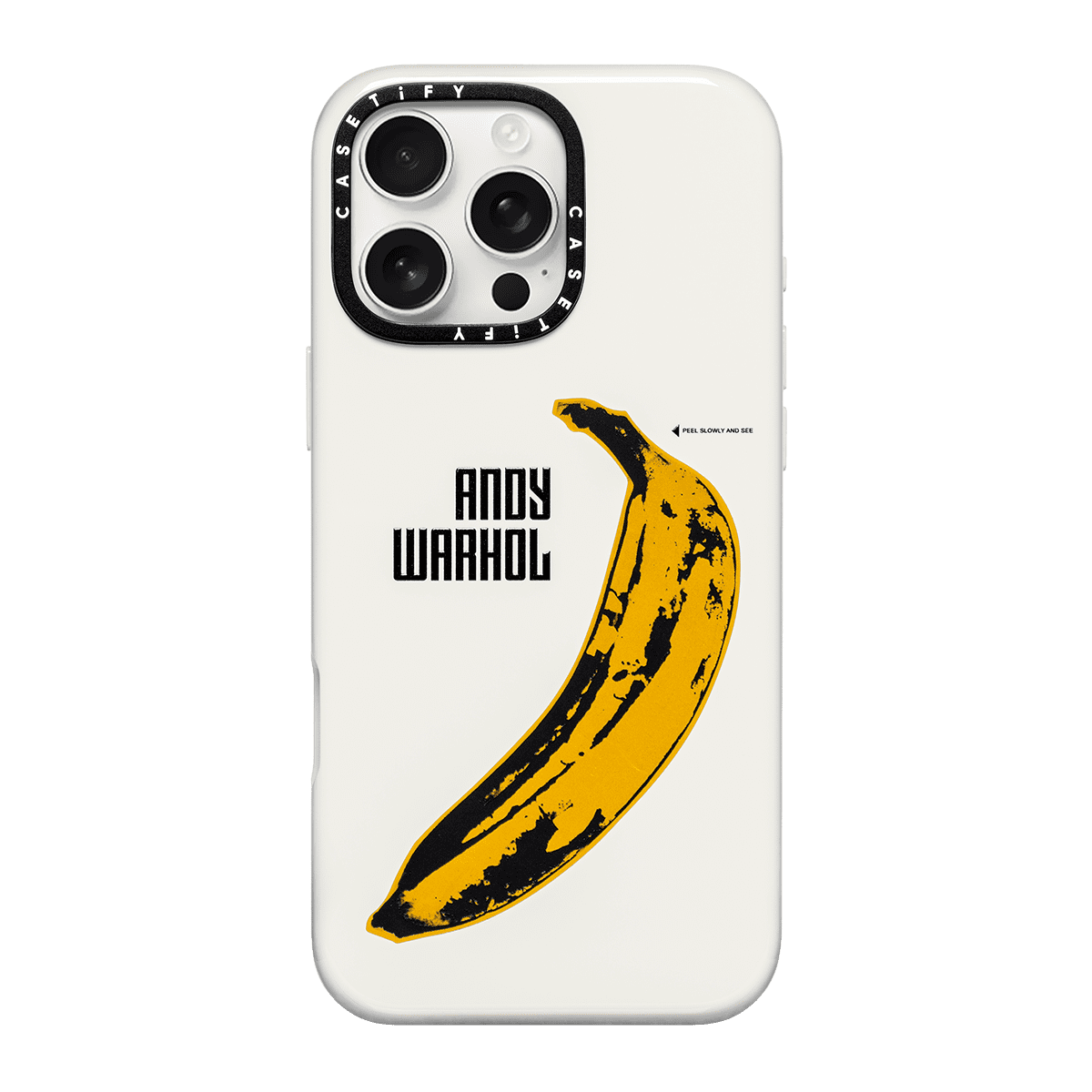 现货CASETiFY联名Andy Warhol安迪·沃霍尔波普艺术剥皮香蕉创意手机壳适用苹果iPhone16 pro max限量保护套