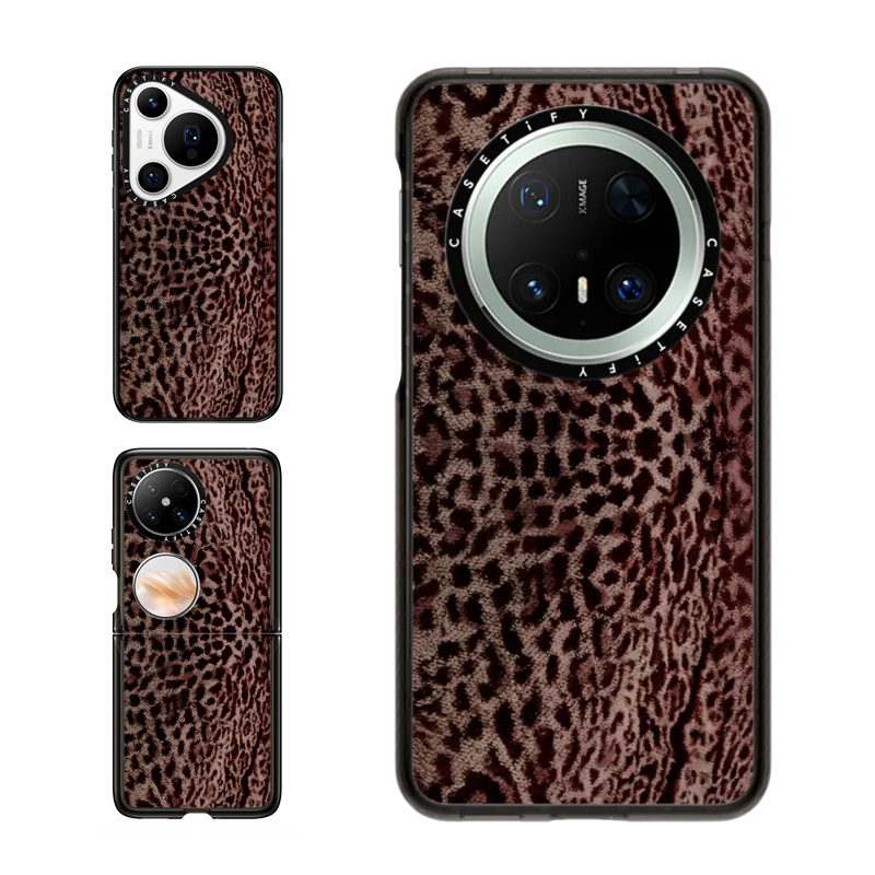 CASETiFY棕褐色豹纹复古手机壳