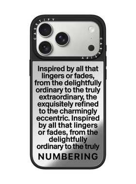 现货CASETiFY联名NUMBERING排版适用苹果iPhone17 pro max磁吸手机壳16/15/14高端奢华13限量12防摔保护套air