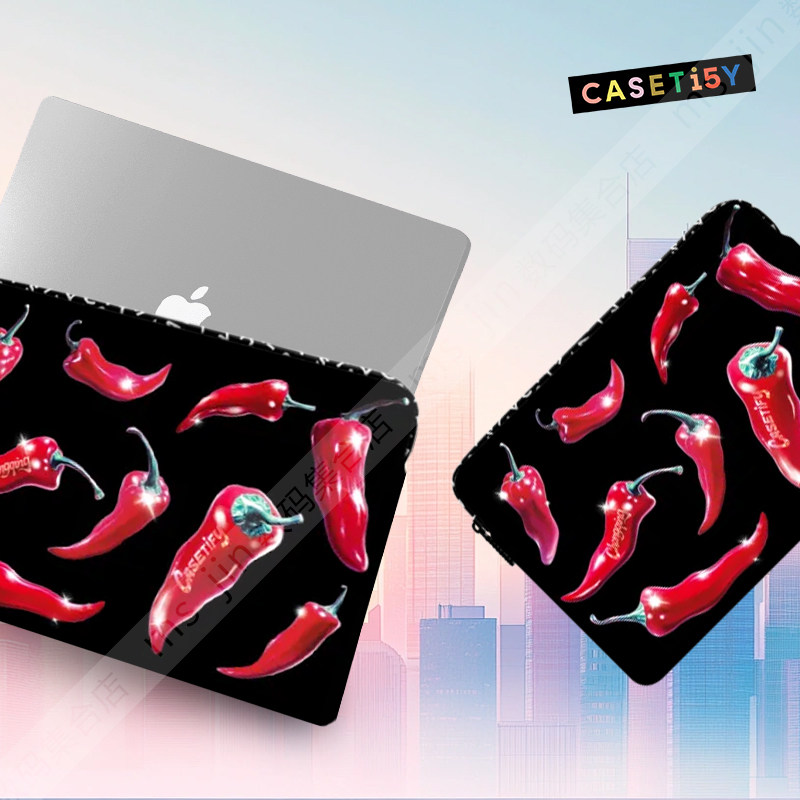 CASETiFY重庆城市限定热辣江湖个性辣椒适用于苹果iPad/MacBook Pro13/16寸笔记本电脑包海绵内胆包袋保护套