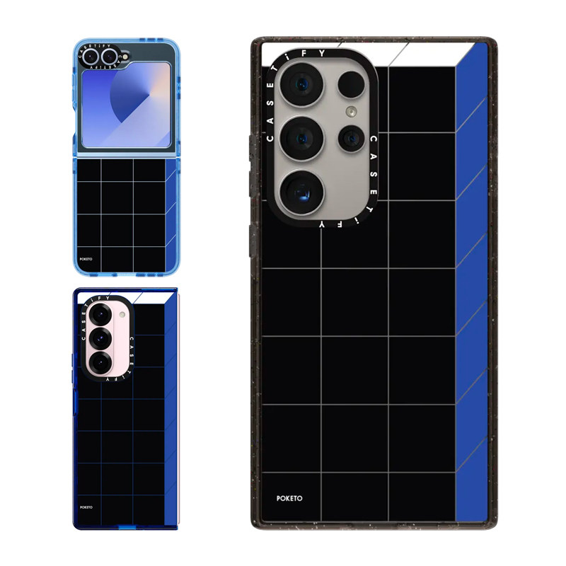 现货CASETiFY正品立方体适用三星S24/S25 Ultra手机壳Z Flip 6/Z Fold5个性潮牌小众高级感独特黑色防摔套s23