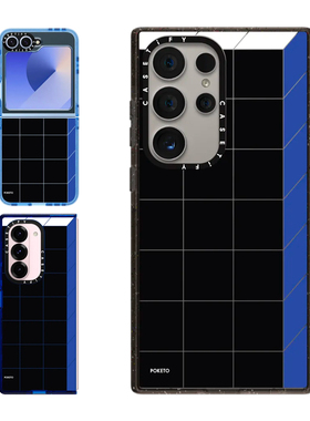现货CASETiFY正品立方体适用三星S24/S25 Ultra手机壳Z Flip 6/Z Fold5个性潮牌小众高级感独特黑色防摔套s23