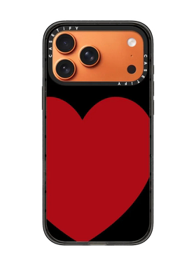 现货CASETiFY黑色红心适用苹果iPhone17 pro max磁吸手机壳16/15/14时尚潮牌甜酷13小众高端air防摔保护套12