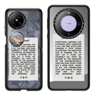 现货CASETiFY一切才刚开始适用华为Pocket 2/mate60 pro手机壳pro+潮牌小众轻奢ins风可爱语录简约防摔保护套