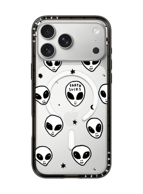 现货CASETiFY馨子同款可爱白色外星人适用苹果iPhone17 Pro Max磁吸手机壳16/15/14透明13小众高级感保护套12