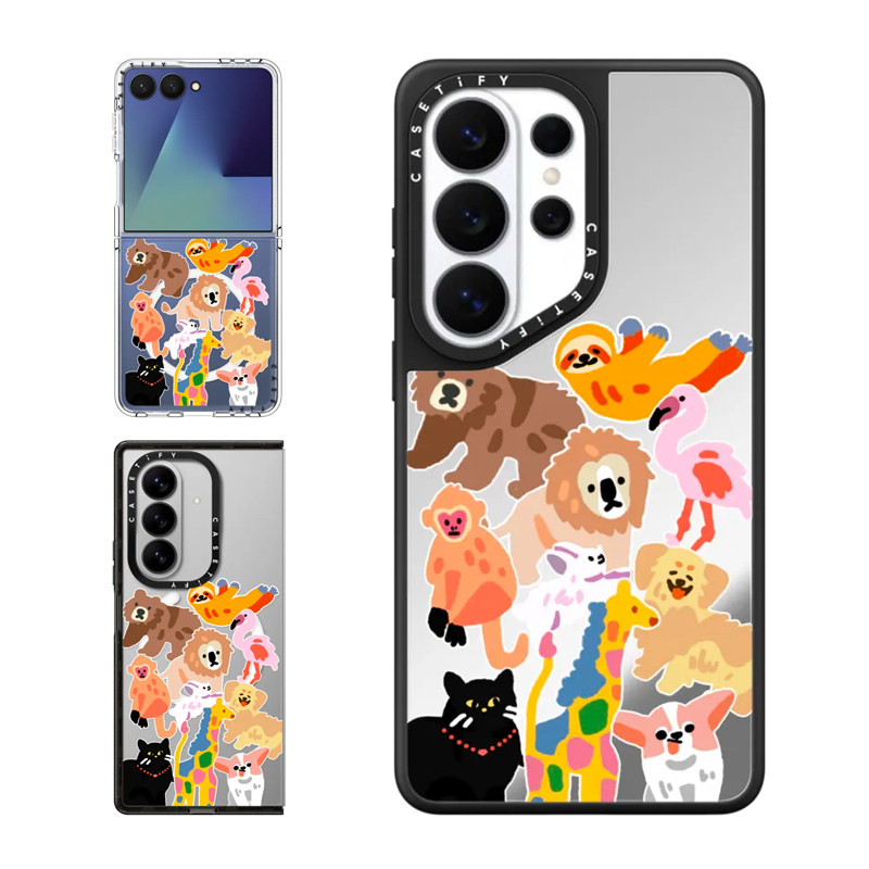 现货CASETiFY宠物系列让心情一目了然适用三星S25/S26 Ultra手机壳Z Flip7/Z Fold 6/5小众趣味动物保护套s24