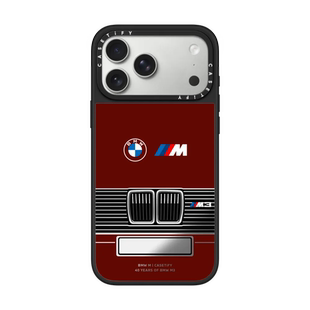 现货CASETiFY联名BMW宝马M3 E30车牌号酒红定制适用苹果iPhone17 pro max磁吸手机壳16/15/14奢华13保护套12