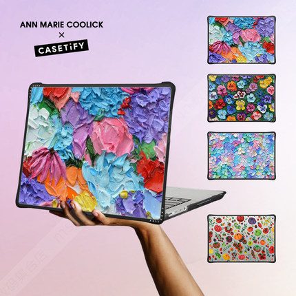 CASETiFY创意厚涂艺术Ann Marie Coolick适用苹果MacBook Pro13/14/15/16寸电脑笔记本保护壳Air防摔套M1-M4