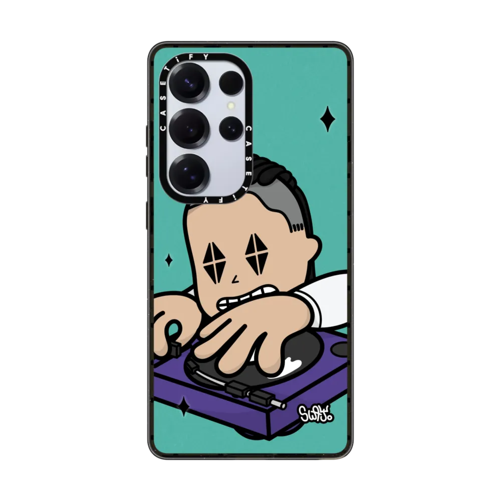 现货CASETiFY DJ Vibes适用三星S24/S25 Ultra手机壳Z Fold 7/6街头潮流艺术家Sway Jo防摔s25+全包保护套s23