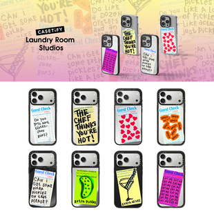 现货CASETiFY艺术家联名Laundry Room Studios美食爱好者适用苹果iPhone15/16 pro max磁吸手机壳14/13/12套