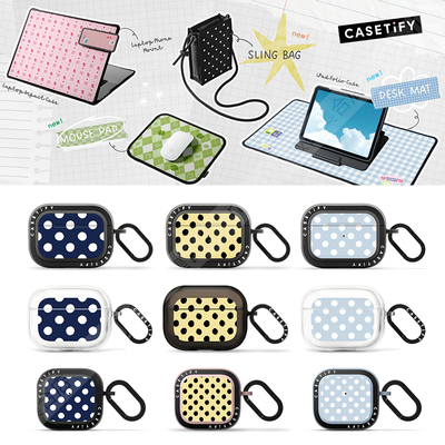 CASETiFY创意复古圆点耳机保护套