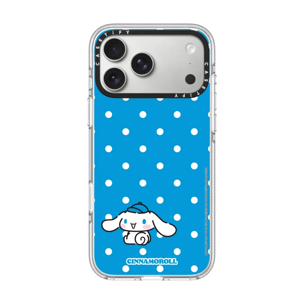 现货CASETiFY联名三丽鸥萌犬伙伴蓝色圆点大耳狗定制可写字适用苹果iPhone17 pro max磁吸手机壳16/15/14套13