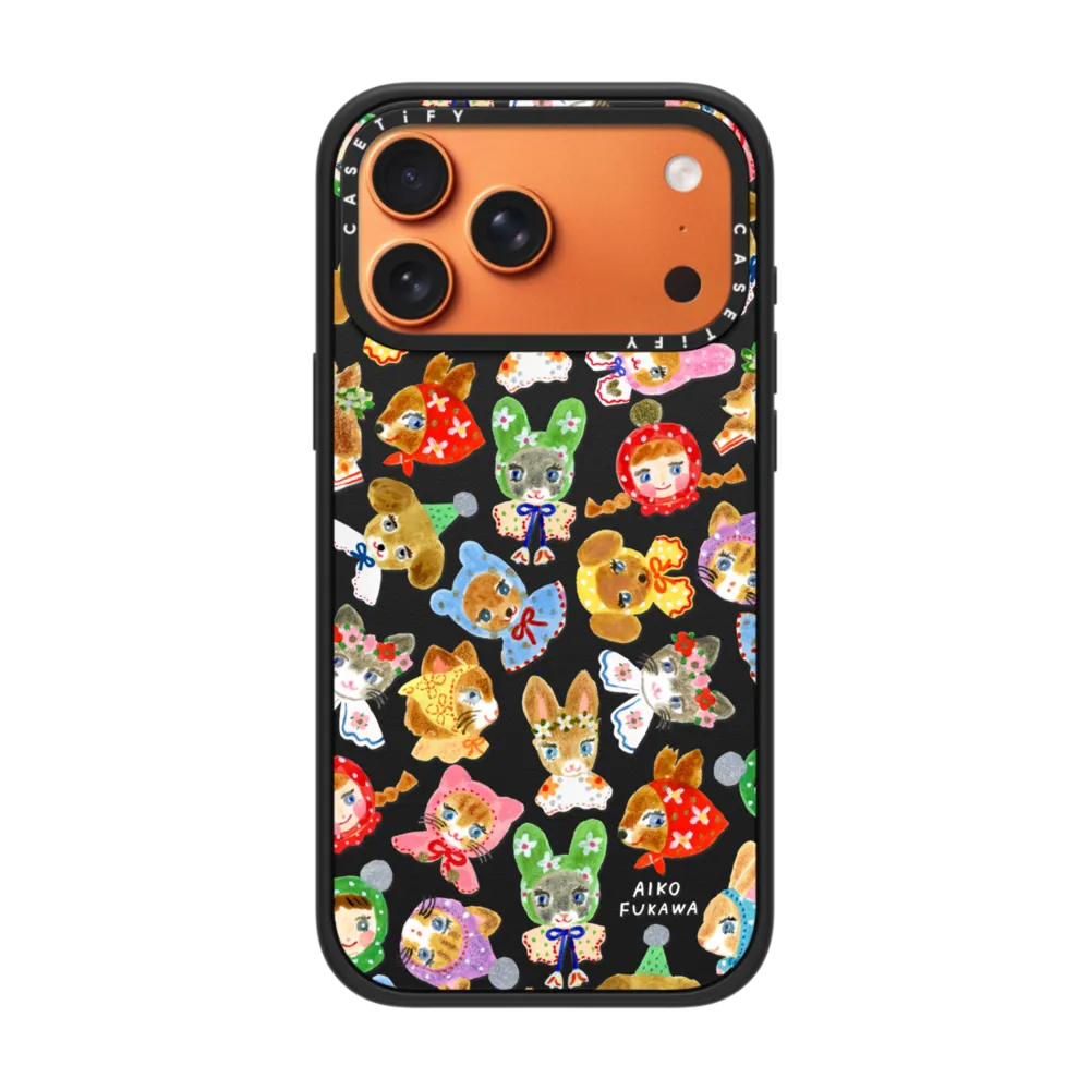 现货CASETiFY梦幻插画糖果脸派对适用苹果iPhone17 Pro Max磁吸手机壳16/15/14复古田园治愈可爱防摔保护套12