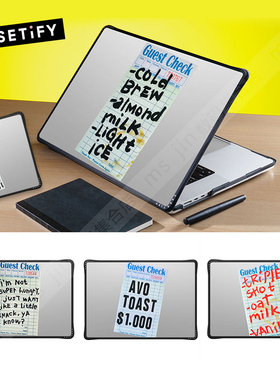 CASETiFY美食爱好者手写涂鸦艺术适用苹果Mac Book Pro13/14/15/16寸电脑笔记本保护壳Air套2020-2025款M3/M4