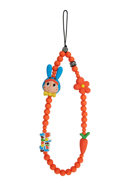 现货Melting Sadness联名CASETiFY手机链子橙色可爱KARORO小挂绳